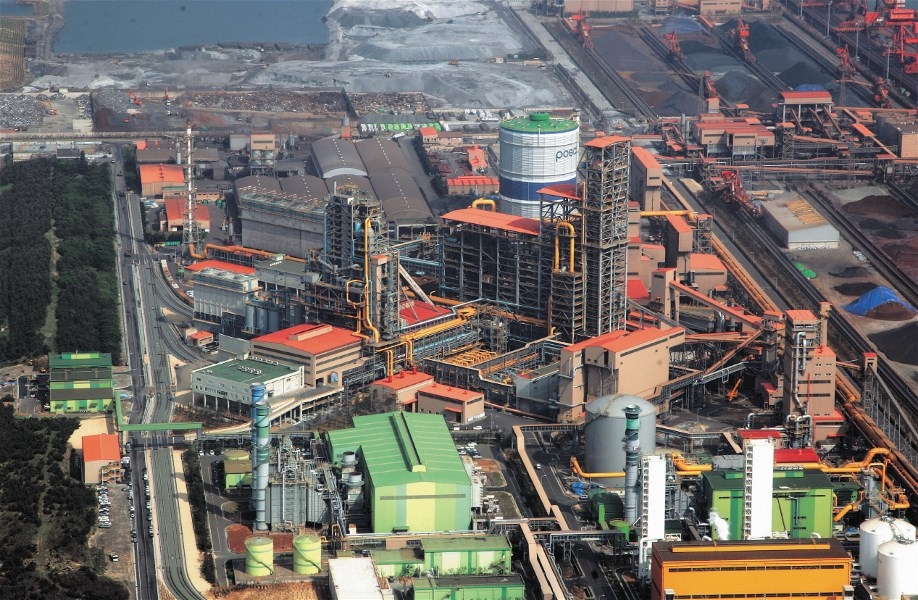 POSCO’s steel manufacturing site in Pohang