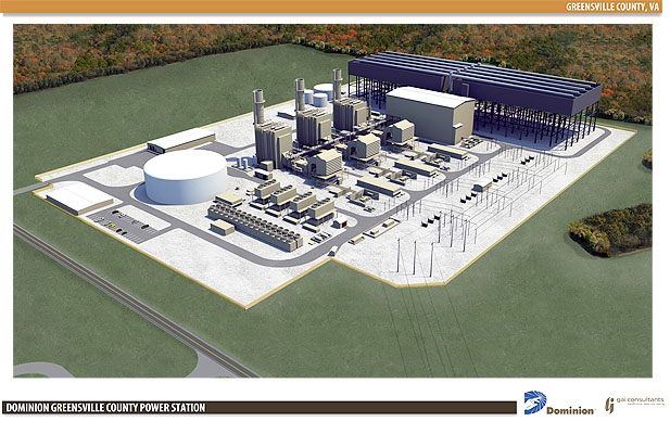 Render of the $1.3bn Greensville CCGT project