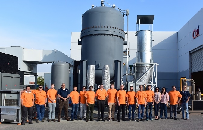 EnerCore team involved with the test