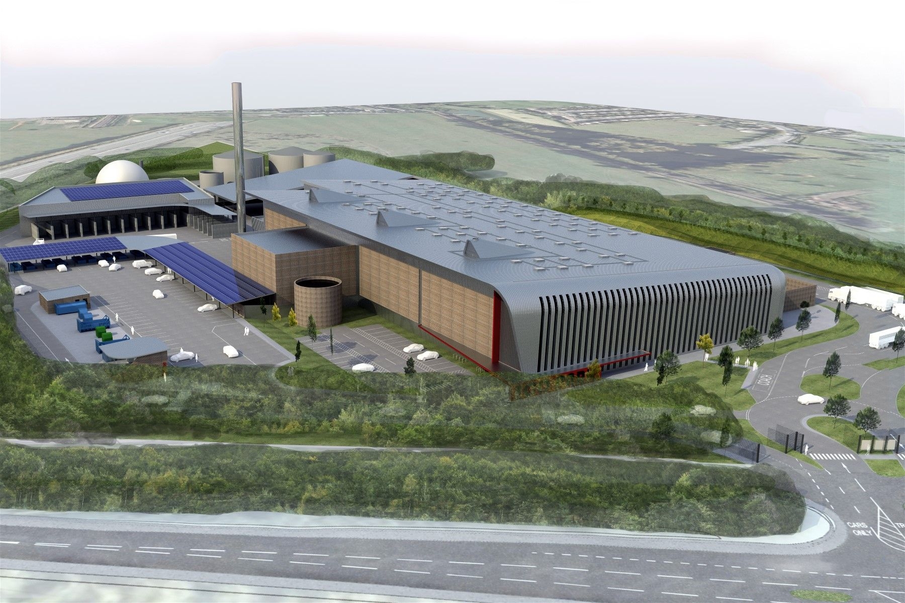 Rendering of the Eco Park in Surrey