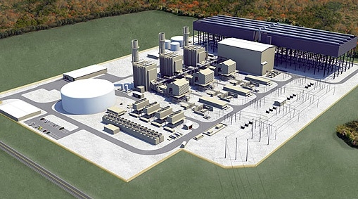 Render of the Greensville CCGT