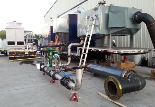 Turbophase, assembled for display