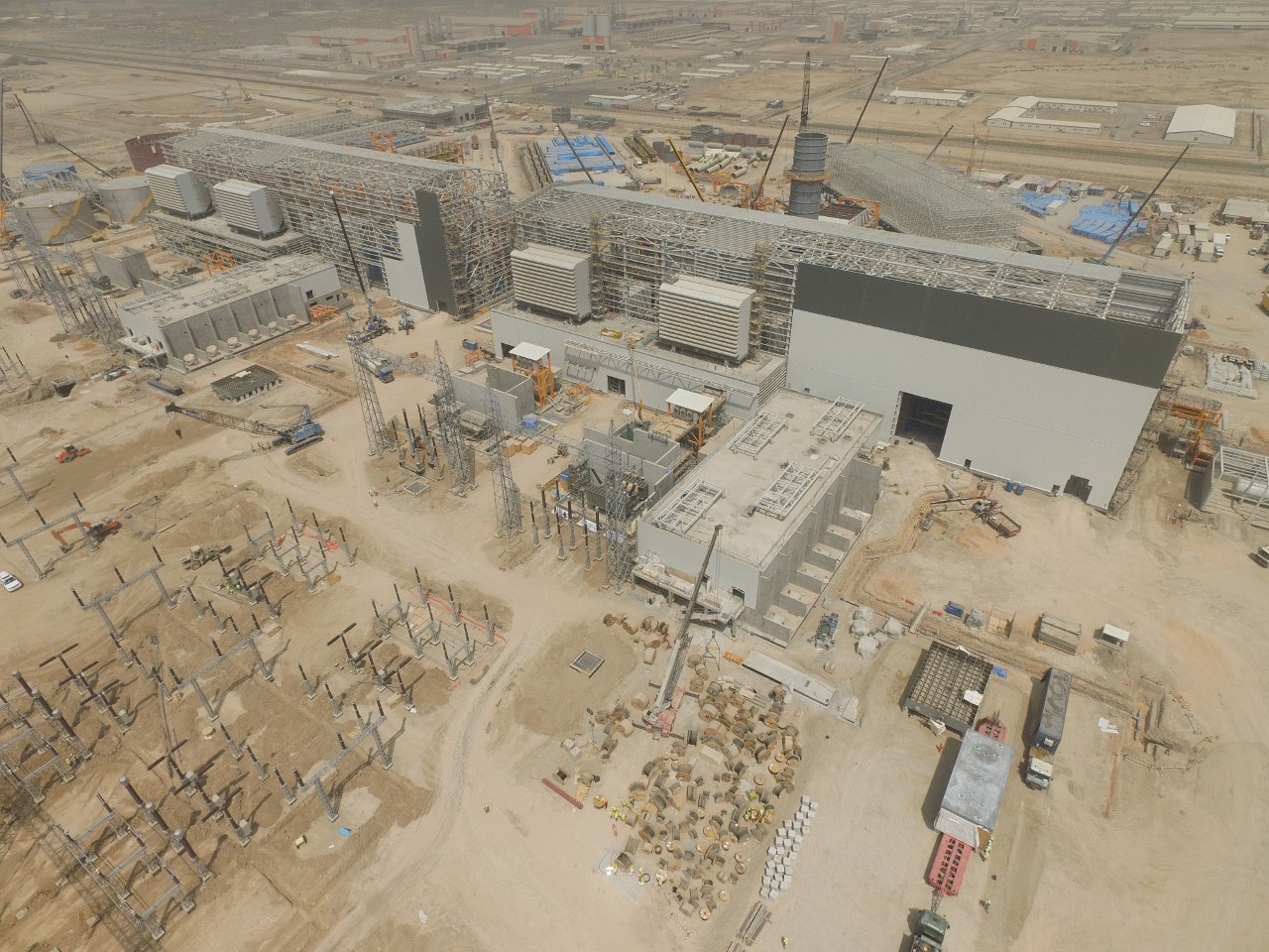 Construction at Basmaya CCGT