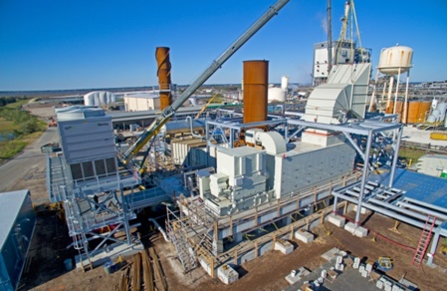 Eight Flags CHP during construction   