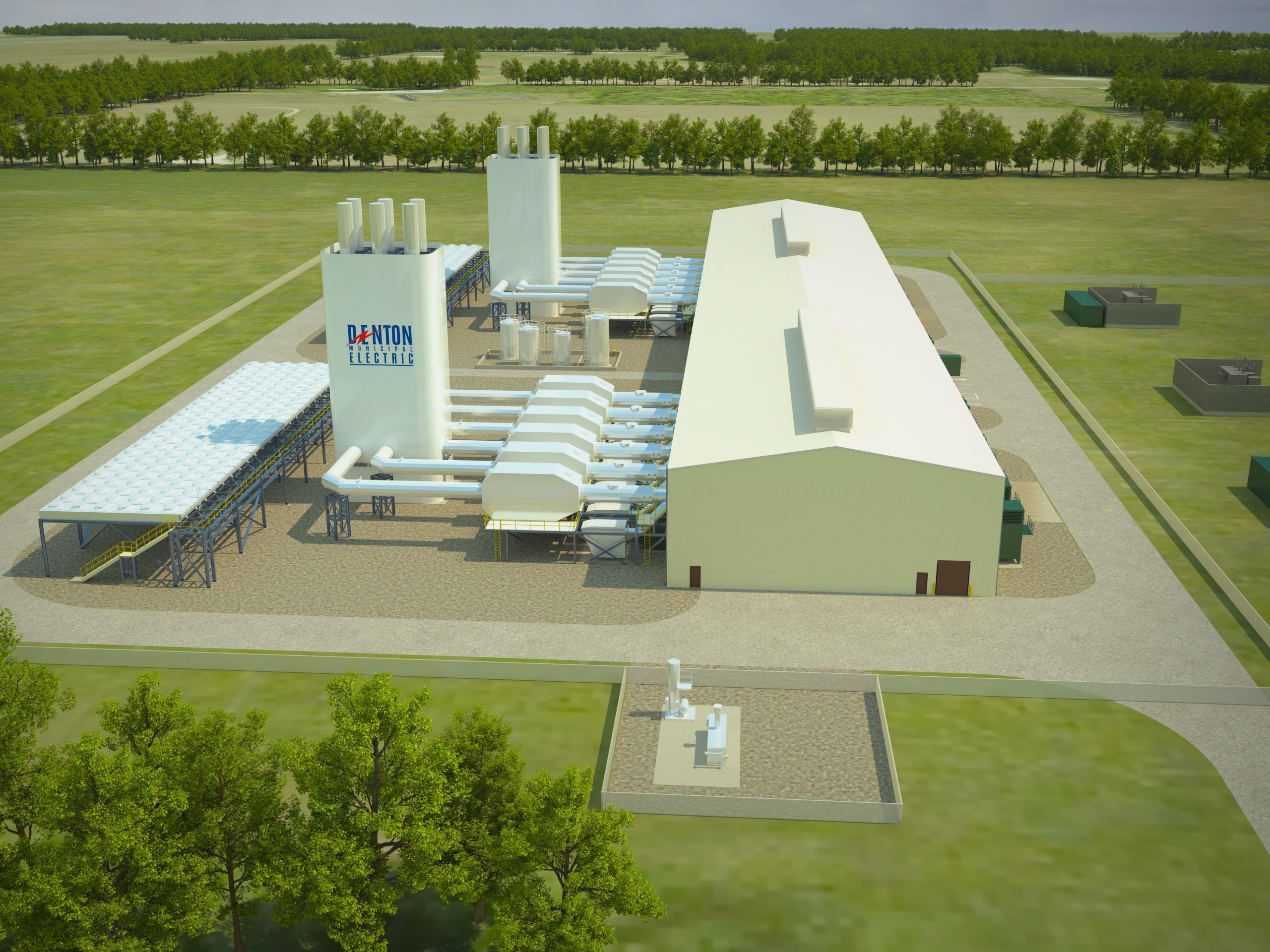 Render of the 225 MW balancing plant   