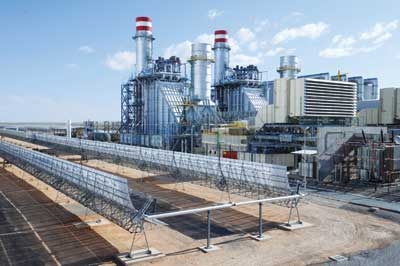 Integrated solar combined-cycle power plant (ISCC)