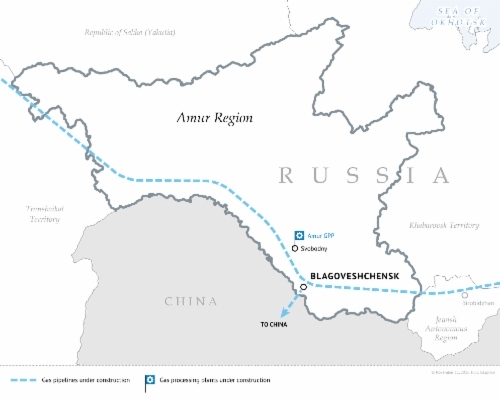 The Amur Region projects (source: Gazprom)