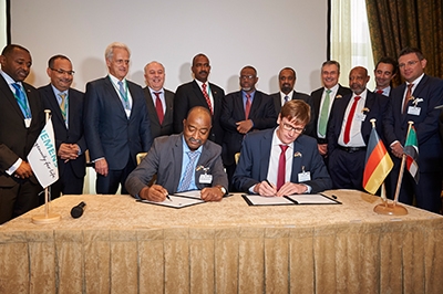 The signing of the Sudan contract in Berlin