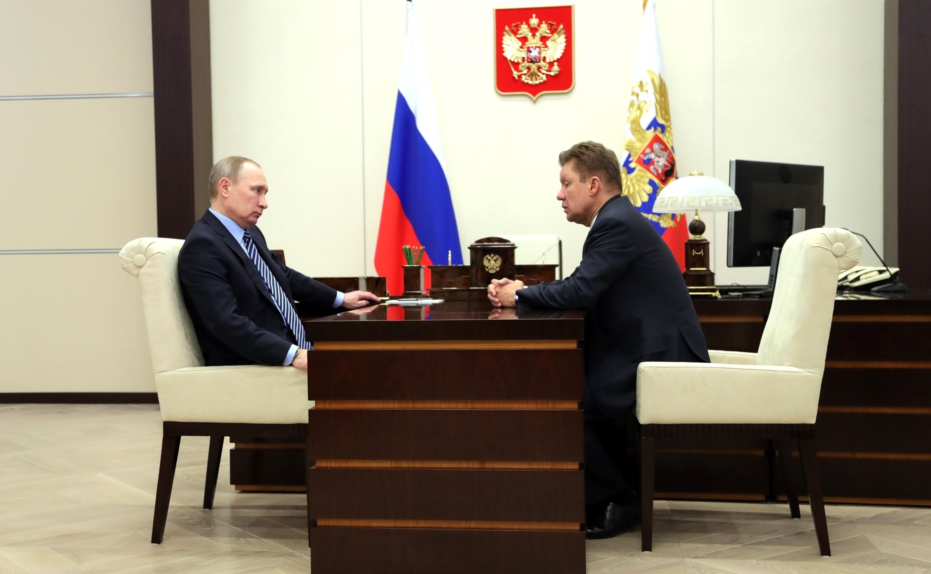 Vladimir Putin and Alexei Miller [source: kremlin.ru]