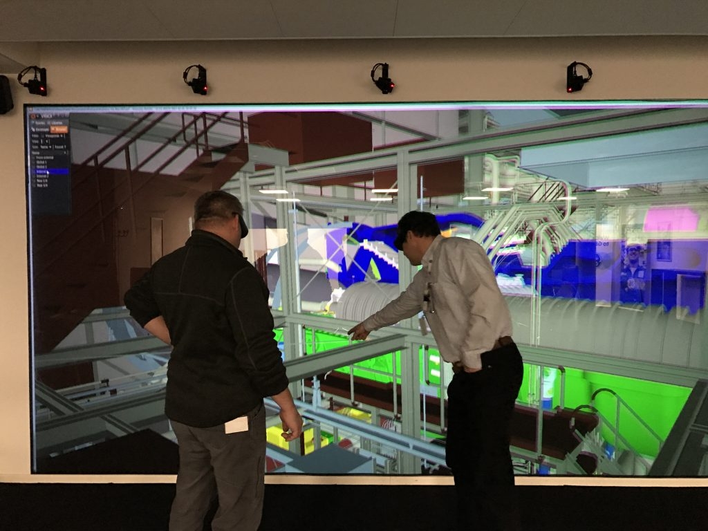 Virtalis installed an ActiveWall 3D-VR system at the GE site in Baden