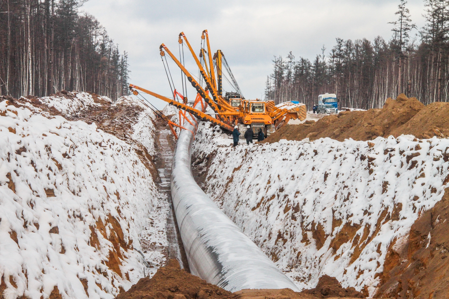 Construction of 'Power of Siberia'