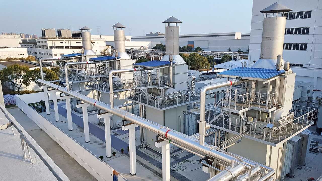 Four MGT turbines supply electricity and heat to the Volkswagen plant near Shanghai
