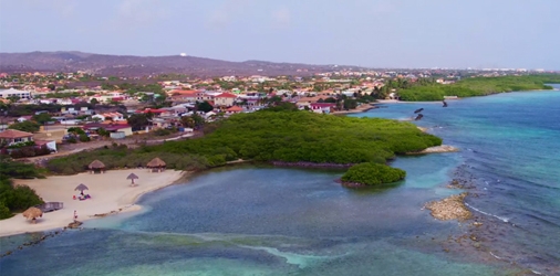 Bird's eye view of Aruba
