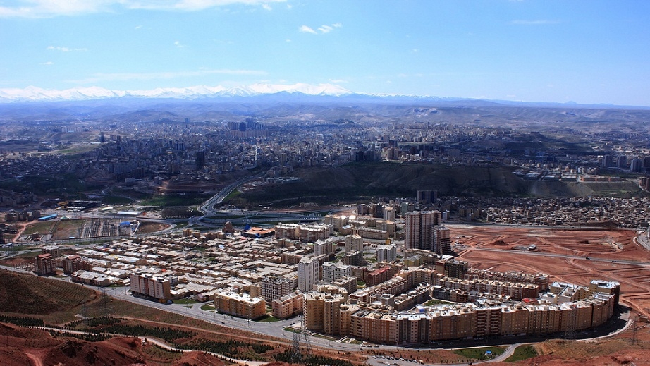 Birds eye view of Tabriz