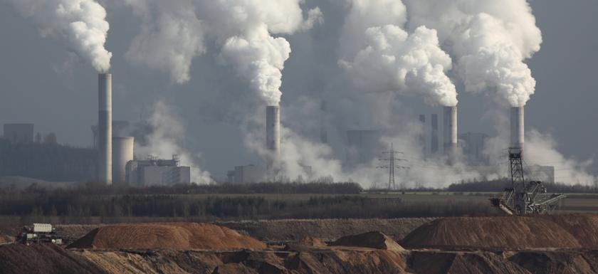 Smokestacks of a coal-fired power plant