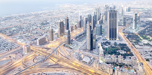 View of downtown Dubai