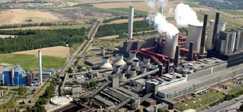Weisweiler lignite power plant with two topping gas turbines