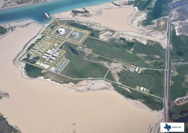 Render of Texas LNG project