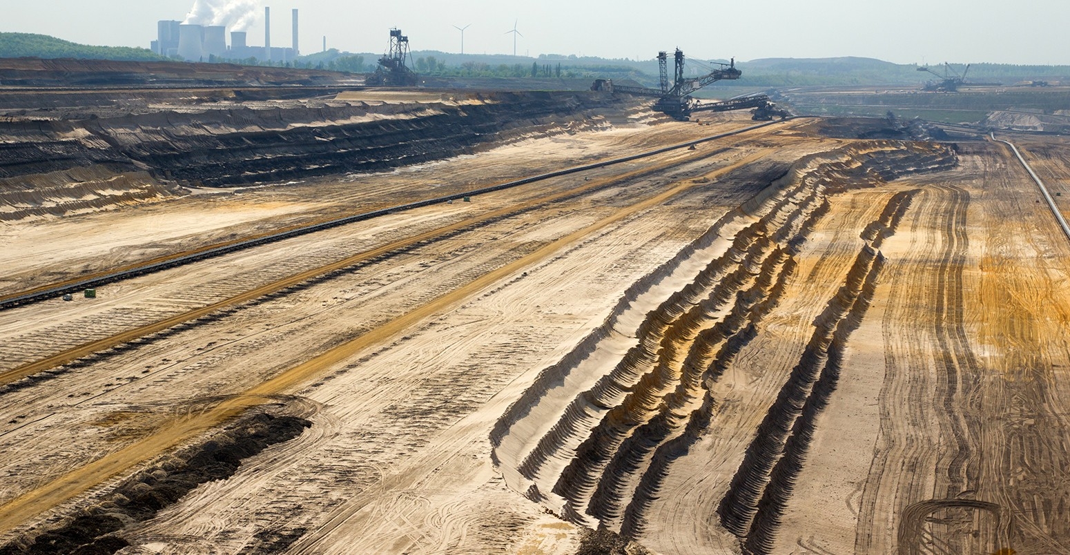 Lignite coal mining in Germany