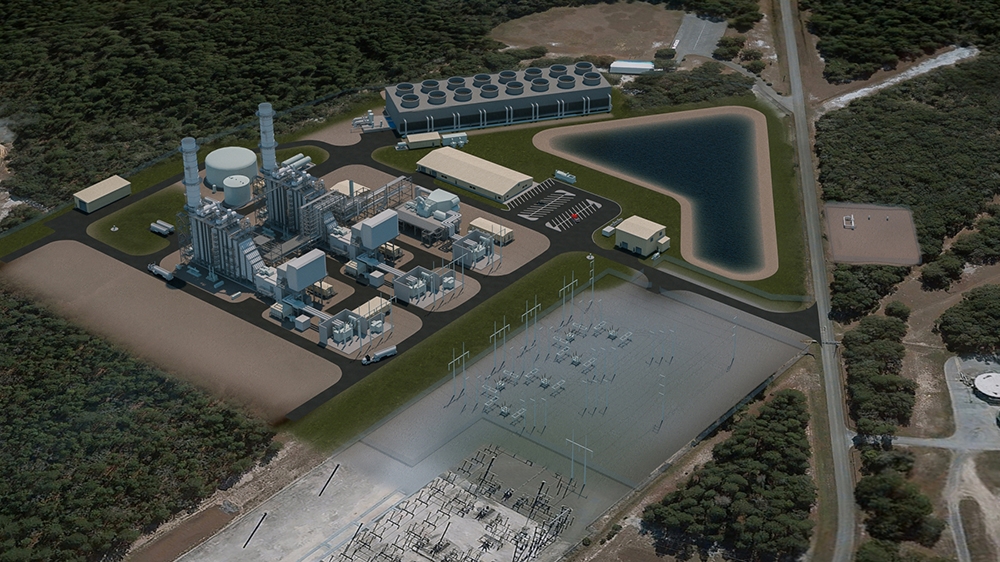 Render of Seminole Electric’s new CCGT unit
