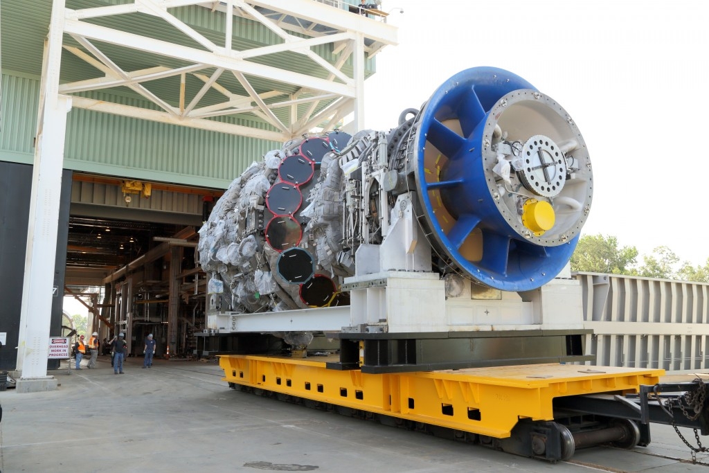 9HA going into GE's test stand at Greenville