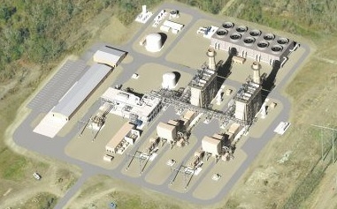 Bird’s eye view of Lake Charles Power Station