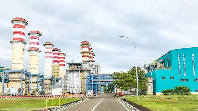 Muara Tawar power plant in West Java, Indonesia