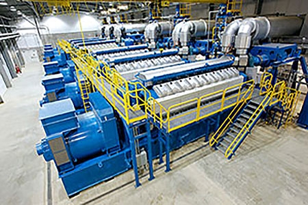 Power plant with multiple 34SG engines