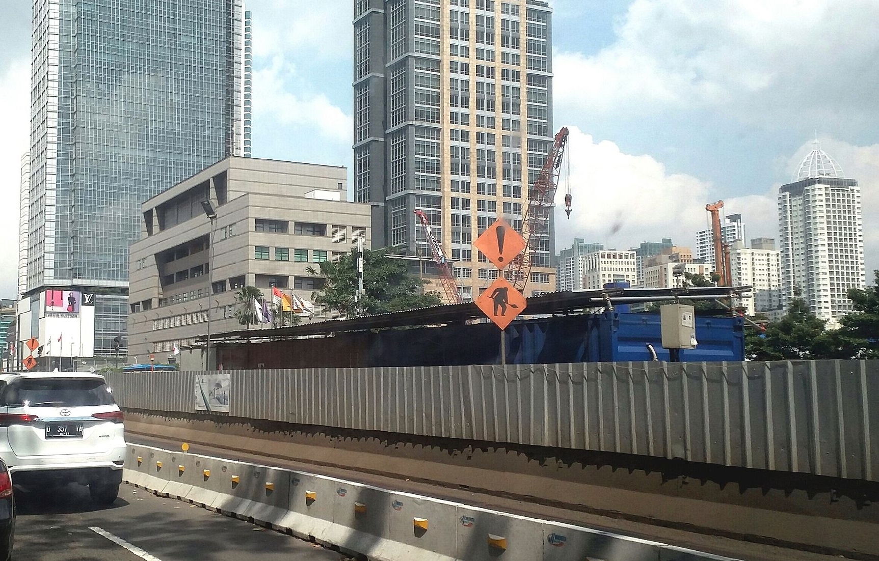 Construction of Jakarta's MRT is in progress