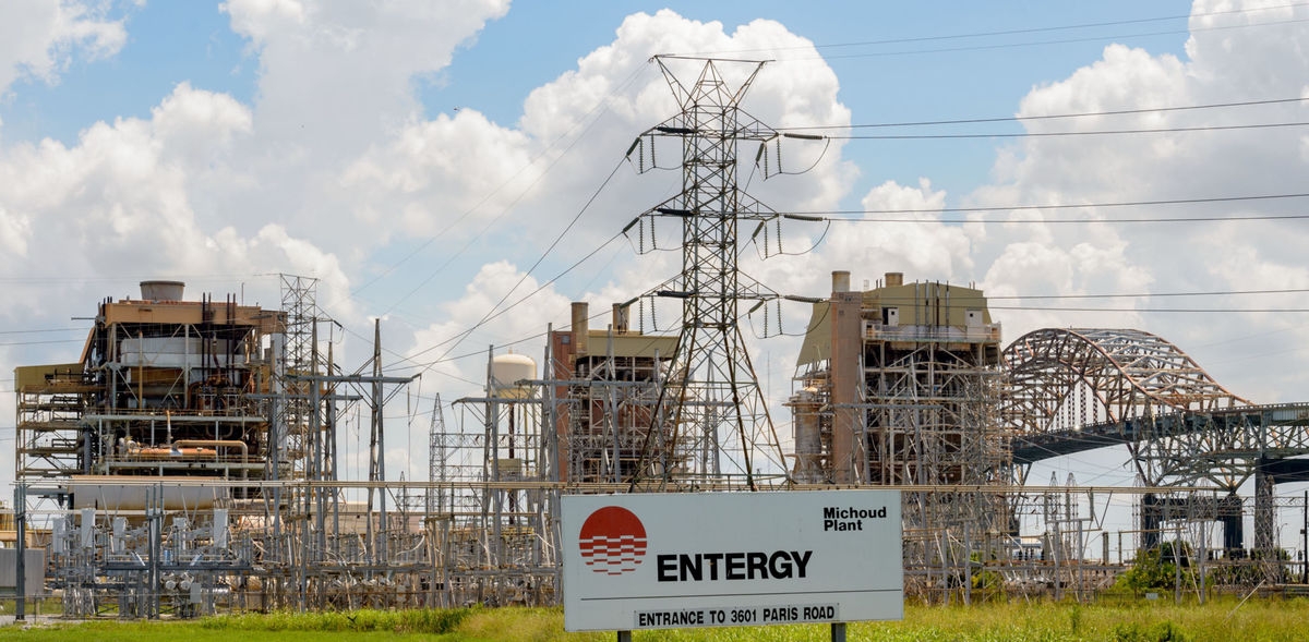 View of the aging Michoud plant that will be replaced with the 125MW gas engine-driven facility