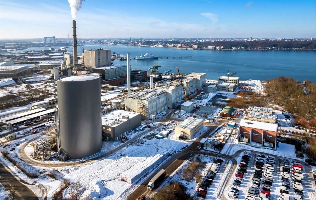 Construction site of the new K.I.E.L. cogen plant
