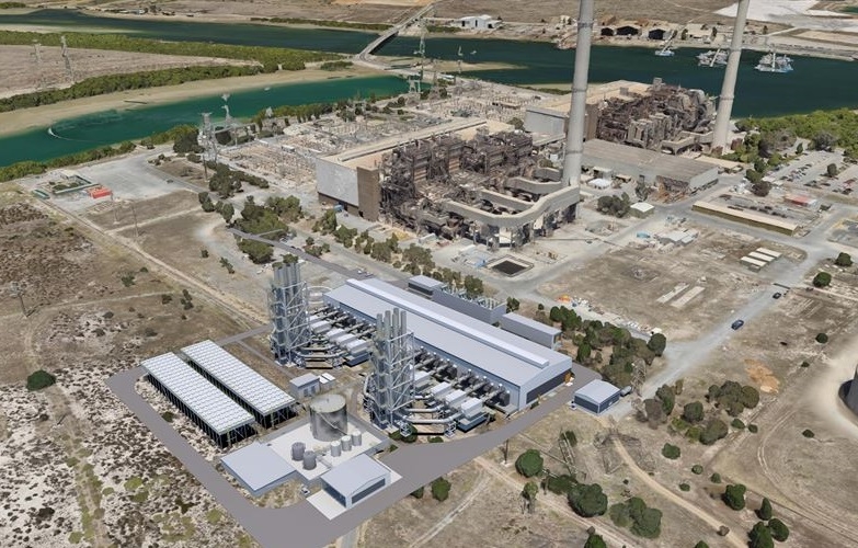 Render of Barker Inlet Power Station