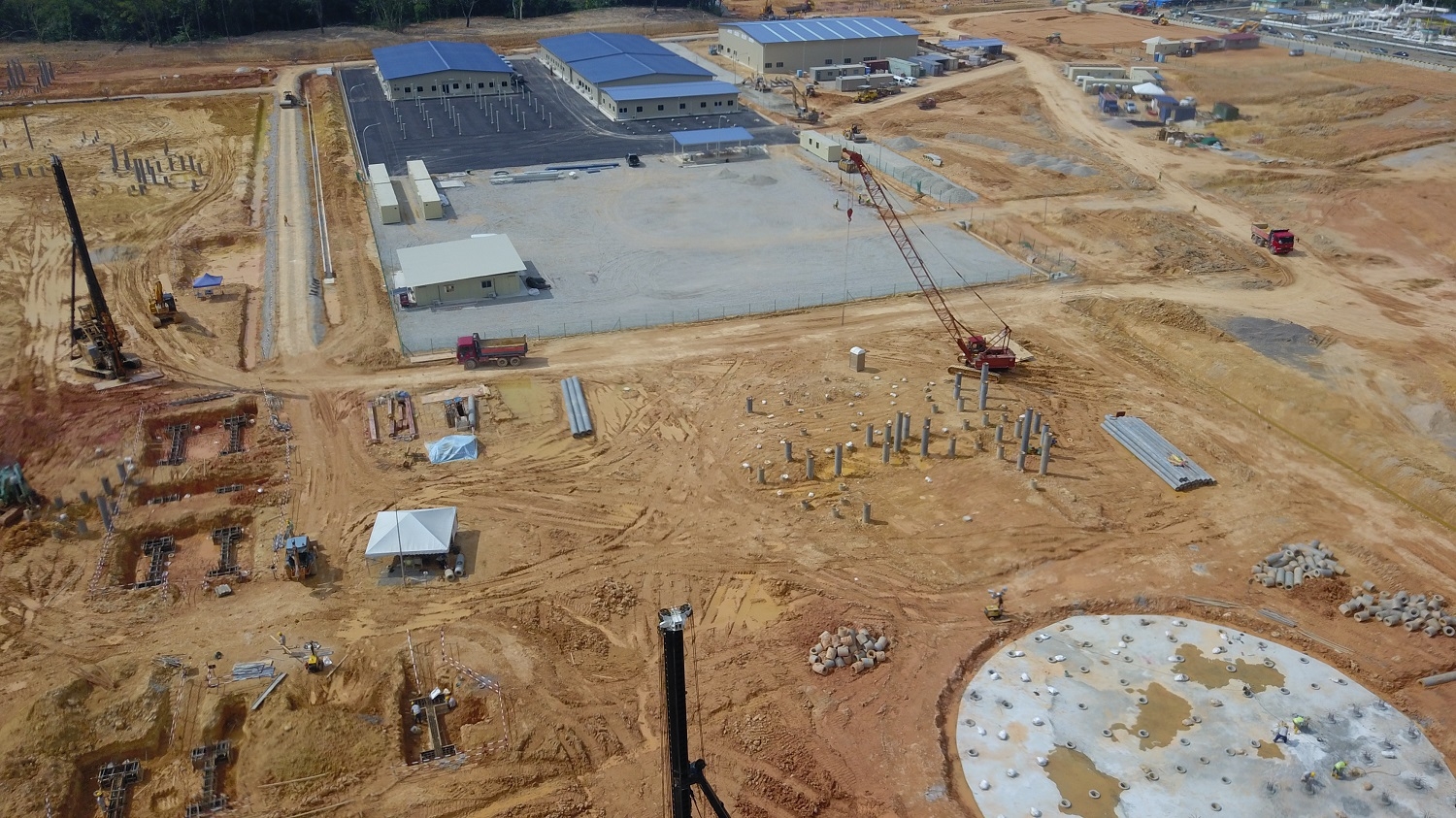 Construction works at the Track 4A CCGT in Johor