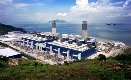 View of the 2.5GW Black Point Power Station in Hong Kong's New Territories