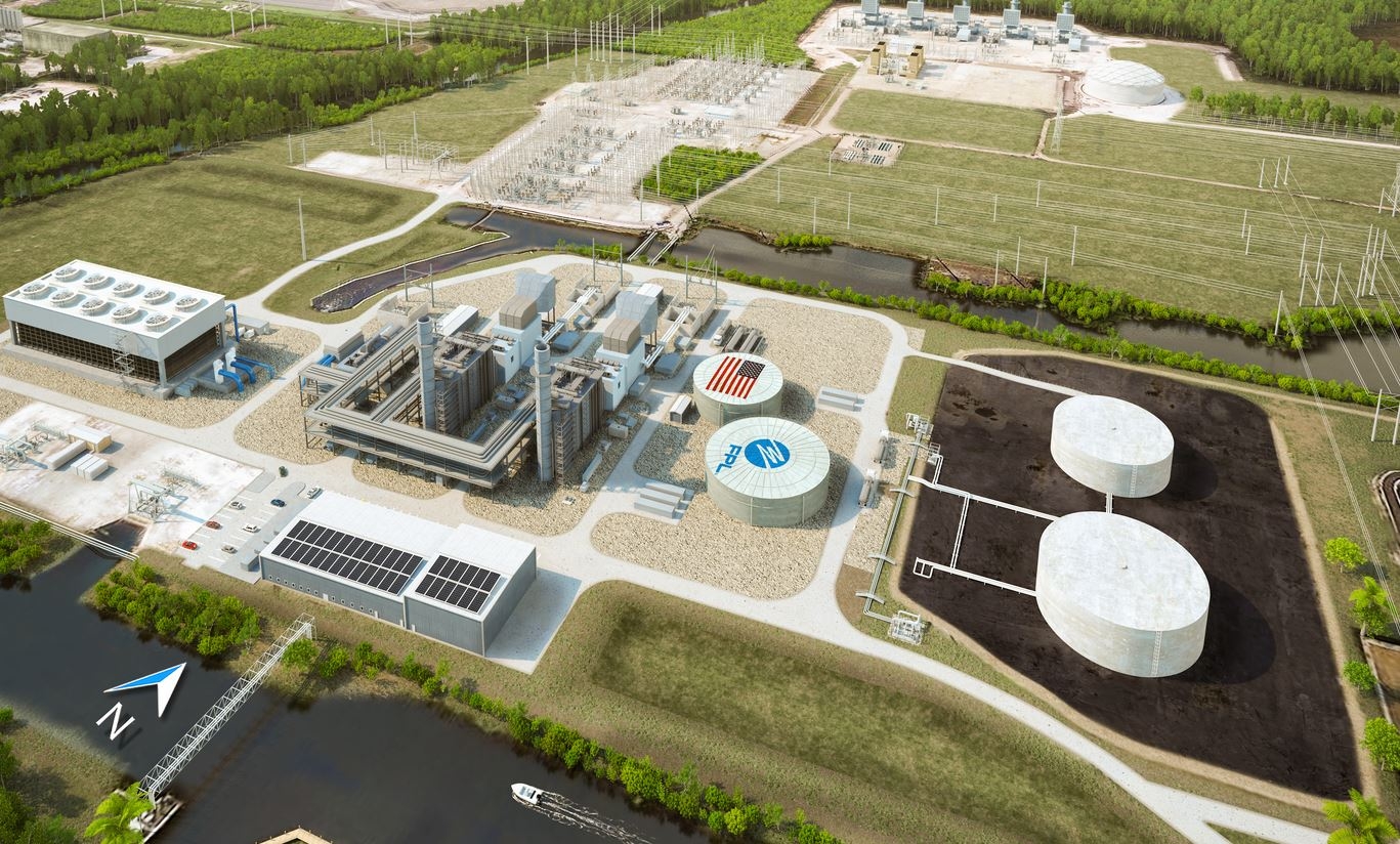 Render of Dania Beach Clean Energy Center