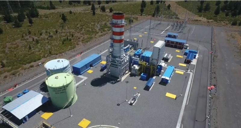 Los Guindos open-cycle power plant in central Chile.