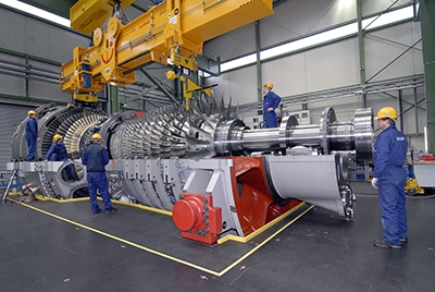 Final Assembly of SGT5-8000H in Berlin