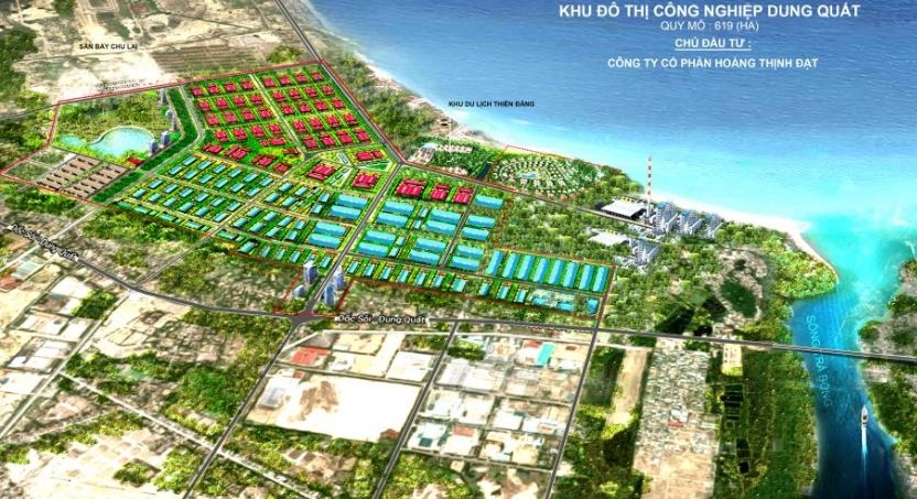 Plan of Dung Quat Industrial Town where Sembcorp's power station will be situated