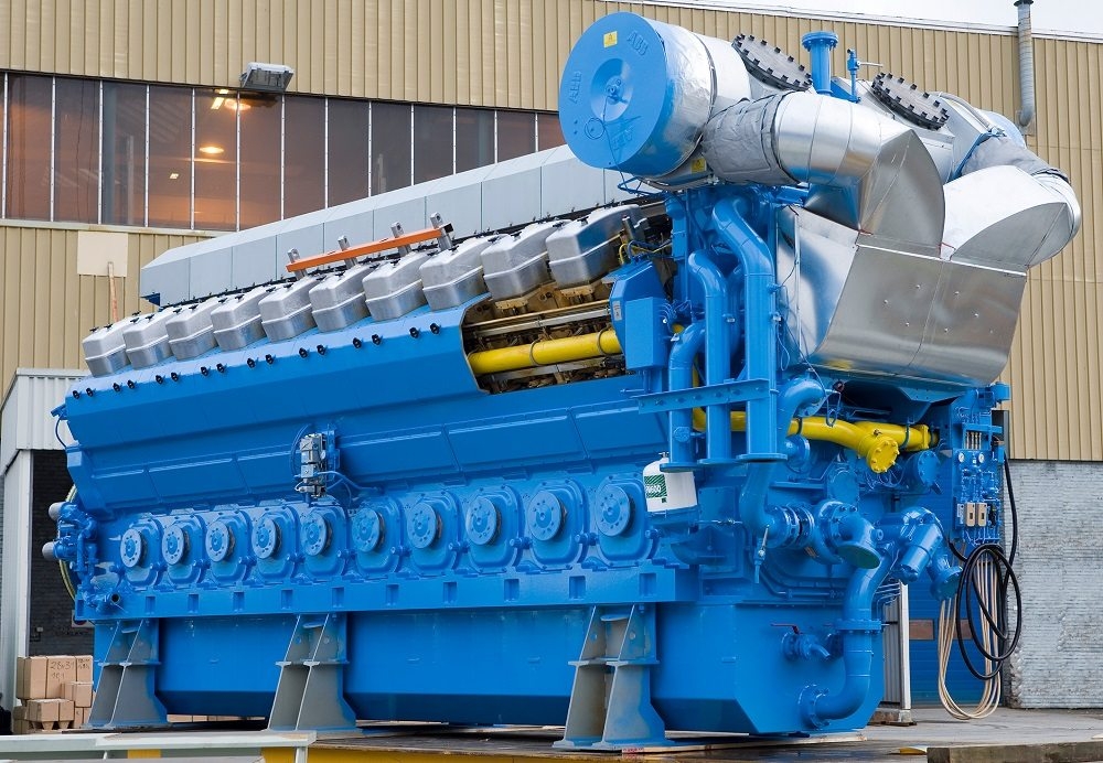 Gas genset based on the Bergen B35 design