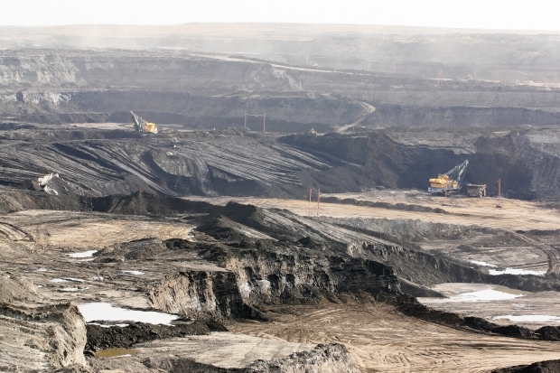 Suncor open-pit oilsands mine near Fort McMurray