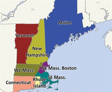New England (ISO-NE) Electric Regions