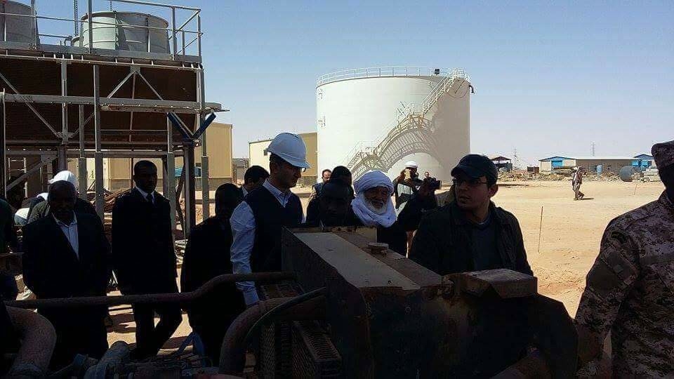 Enka workers at the Ubari gas power plant