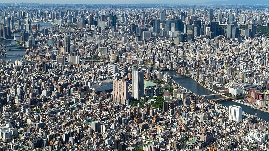 Megalopolis Greater Tokyo, population 38,000,000 – about the same as California
