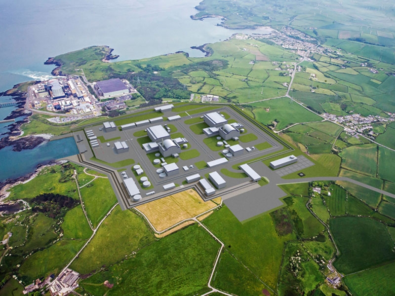 Artist's rendering of Wylfa nuclear power plant