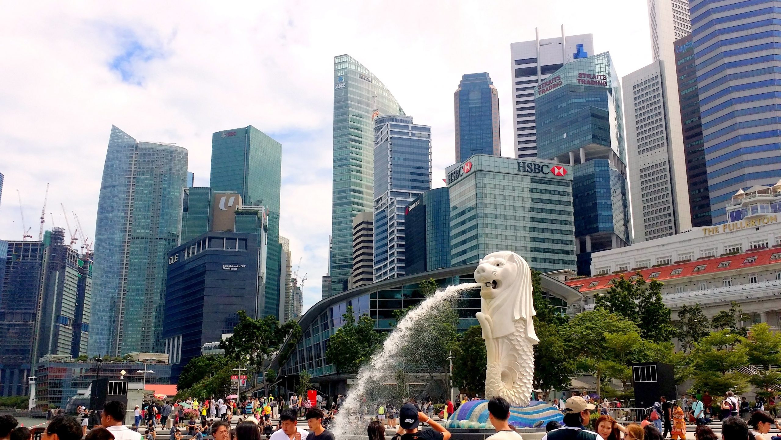Lion head, the symbol of Singapore