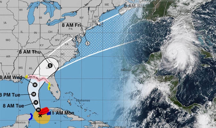 Hurricane Michael path tracker