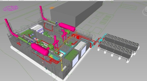 Render of CHP to be build at Sebewaing, Michigan