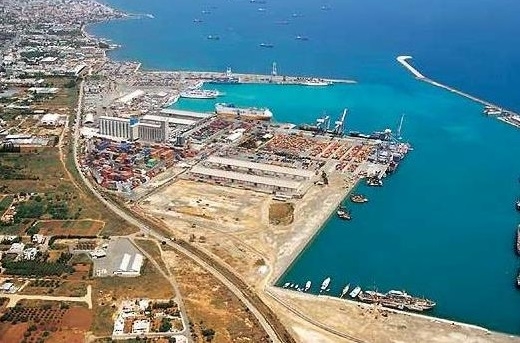 View of Vassilikos port in Greek Cyprus