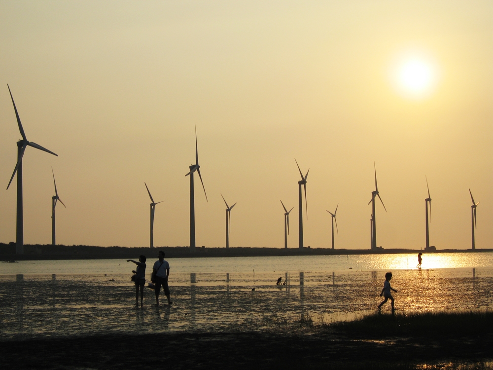 Wind farm off Taichung city in western Taiwan
