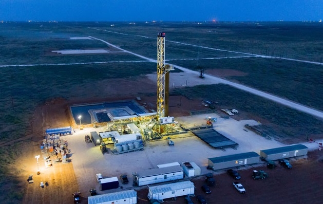 Chevron rig in the Permian Basin